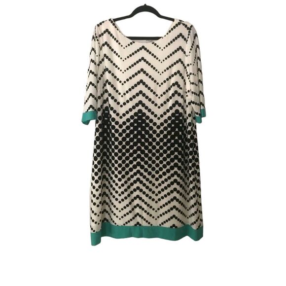 Studio One Chevron Dress womens size Medium NEW TAGS - Picture 1 of 8